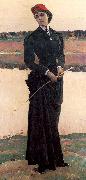 Nesterov, Mikhail Portrait of Olga Nesterova, The Artist's Daughter Norge oil painting reproduction